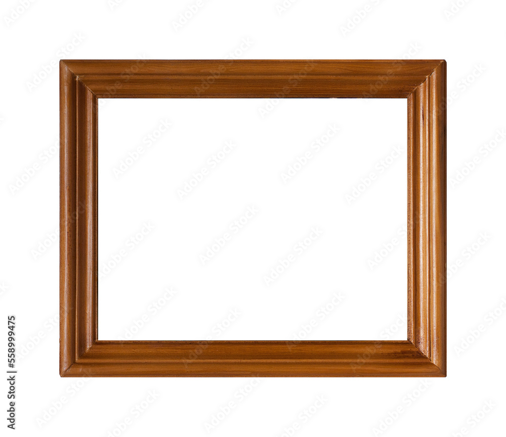 Dark Wood Picture Frame isolated. Place to insert a picture Dark Wood Picture Frame isolated. Place to insert a picture