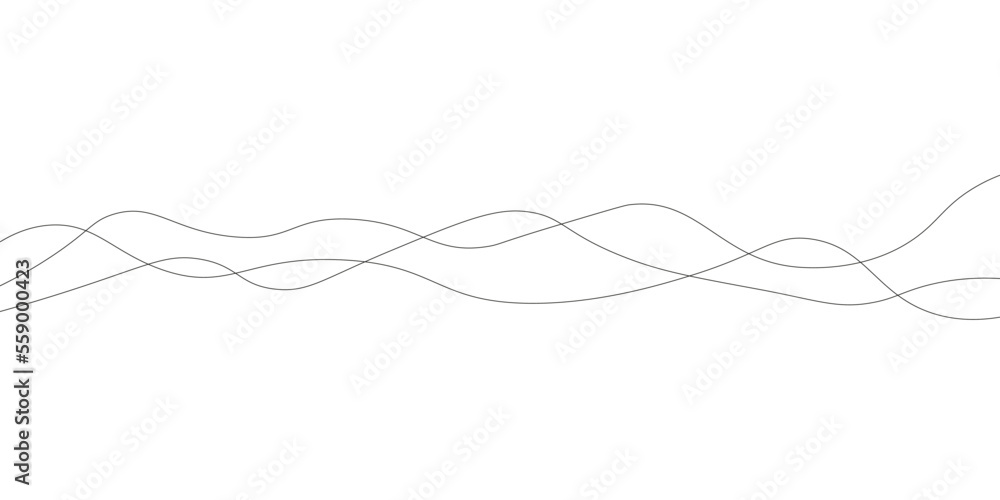 Thin line wavy abstract vector background. Curve wave seamless pattern. Line art striped graphic template. Vector illustration. Vector illustration Thin line wavy abstract vector background. Curve wave seamless pattern. Line art striped graphic template. Vector illustration. Vector illustration