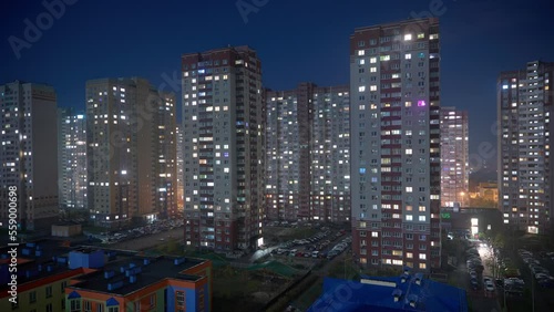 blackout in the city of Kyiv Ukraine 