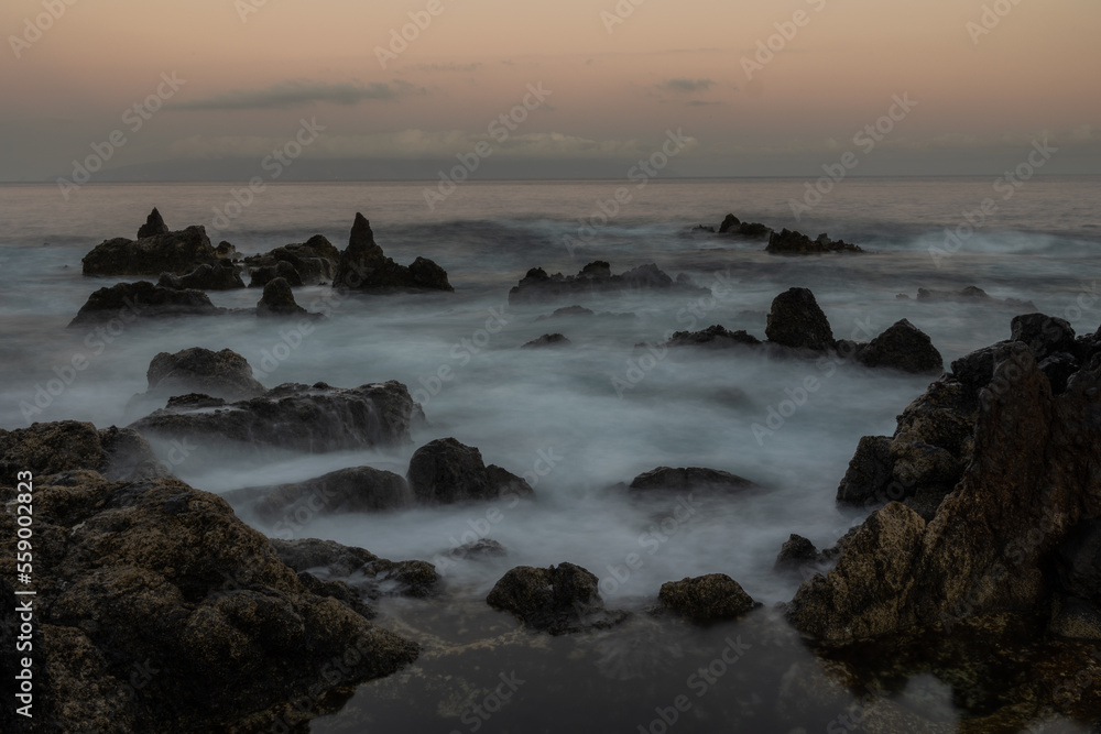 Abenddämmerung Teneriffa Los Gigantes Abenddämmerung Teneriffa Los Gigantes