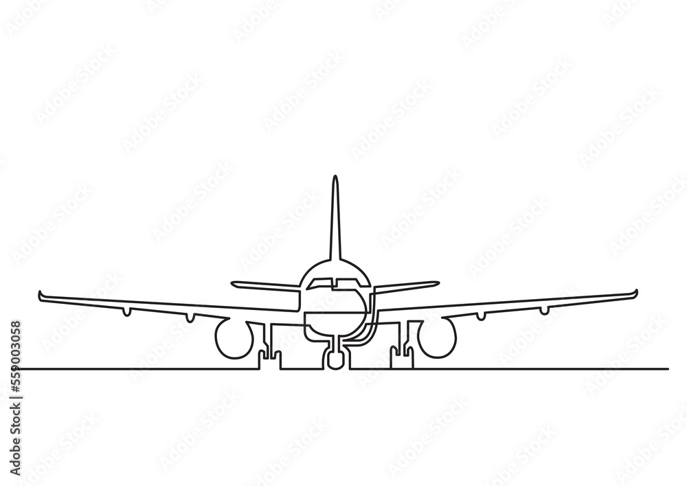 continuous line drawing of passenger airplanes flights airport PNG image with transparent background continuous line drawing of passenger airplanes flights airport PNG image with transparent background