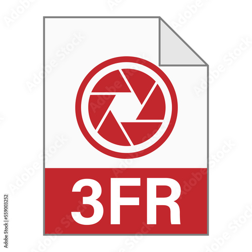Free Download Modern flat design of 3FR file icon for web - GFXLoad