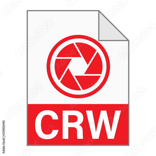 Free Download Modern flat design of CRW file icon for web - GFXLoad