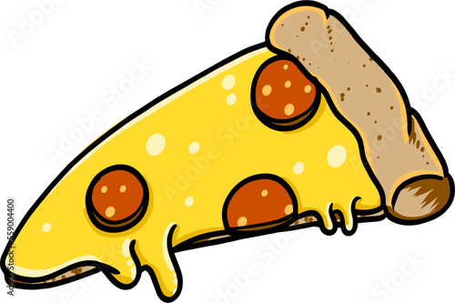 Melting  chese pepperoni pizza