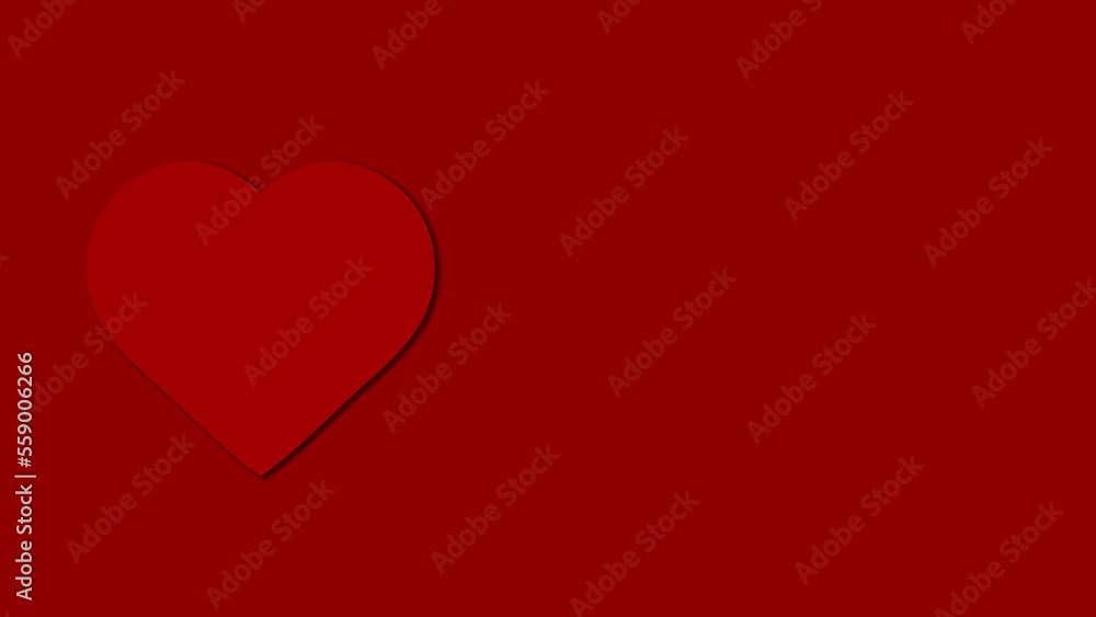 Red heart on a red background. Card. Valentine's Day. Love. Image of a heart. Red heart on a red background. Card. Valentine's Day. Love. Image of a heart.