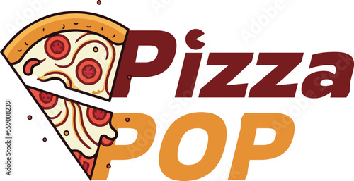 pizza logo icon, logo mark, lines, minimalist, clean