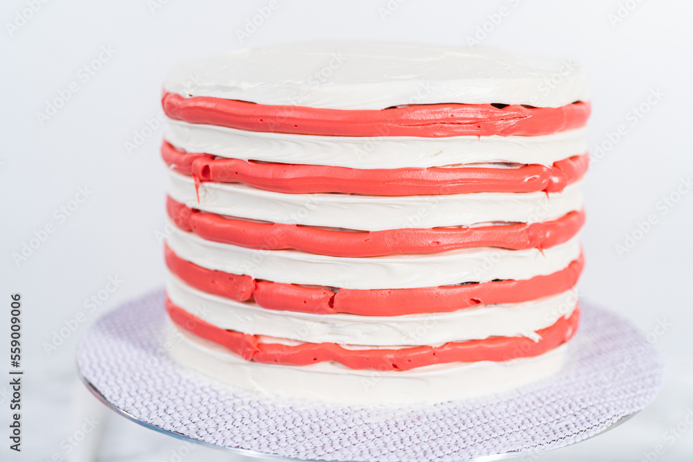 Obraz premium 4th of July chocolate cake