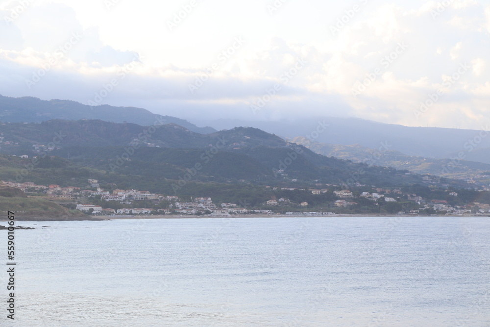 Morning View of the Coast of the Tyrrhenian Sea