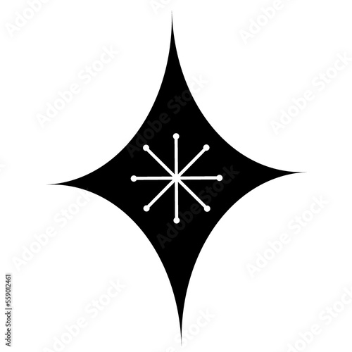 Retro Design Elements Atomic Shape