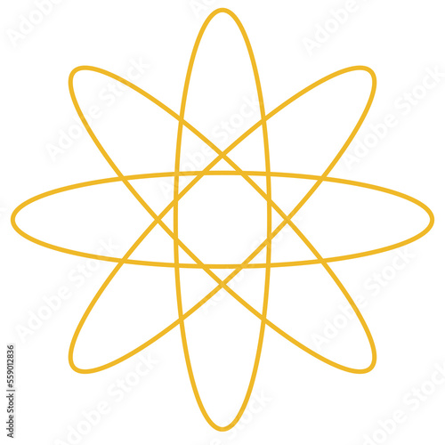 Retro Design Elements Atomic Shape