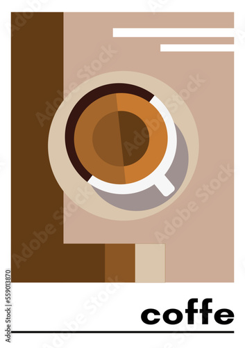 cup of coffee retro poster