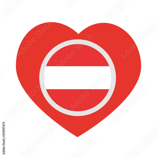 National flag of Austria, round icon, heart icon PNG Free Download National flag of Austria, round icon, heart icon PNG - GFXLoad