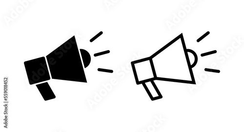 Megaphone icon vector illustration. Loudspeaker sign and symbol