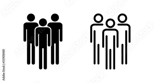 People icon vector illustration. person sign and symbol. User Icon vector