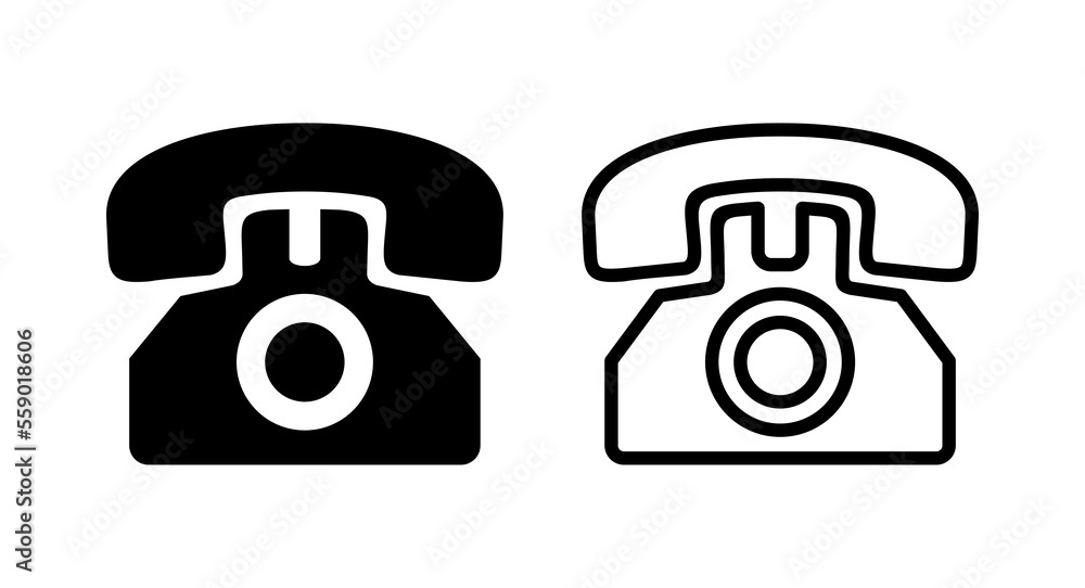Telephone icon vector illustration. phone sign and symbol Telephone icon vector illustration. phone sign and symbol