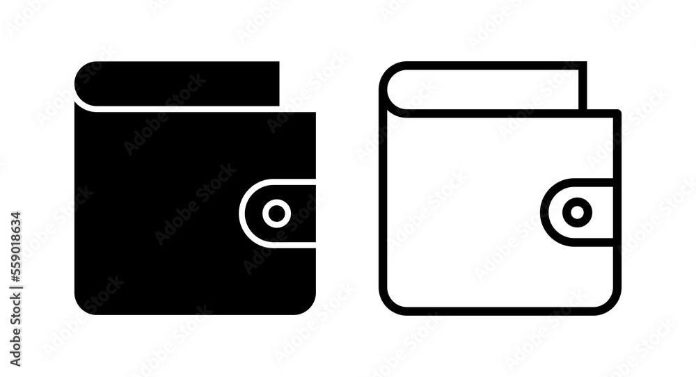 Wallet icon vector illustration. wallet sign and symbol Wallet icon vector illustration. wallet sign and symbol