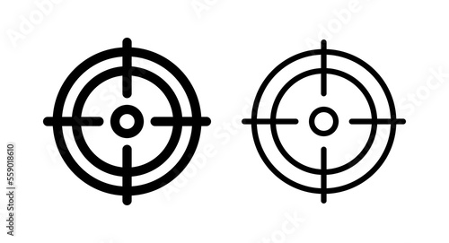 Target icon vector illustration. goal icon vector. target marketing sign and symbol