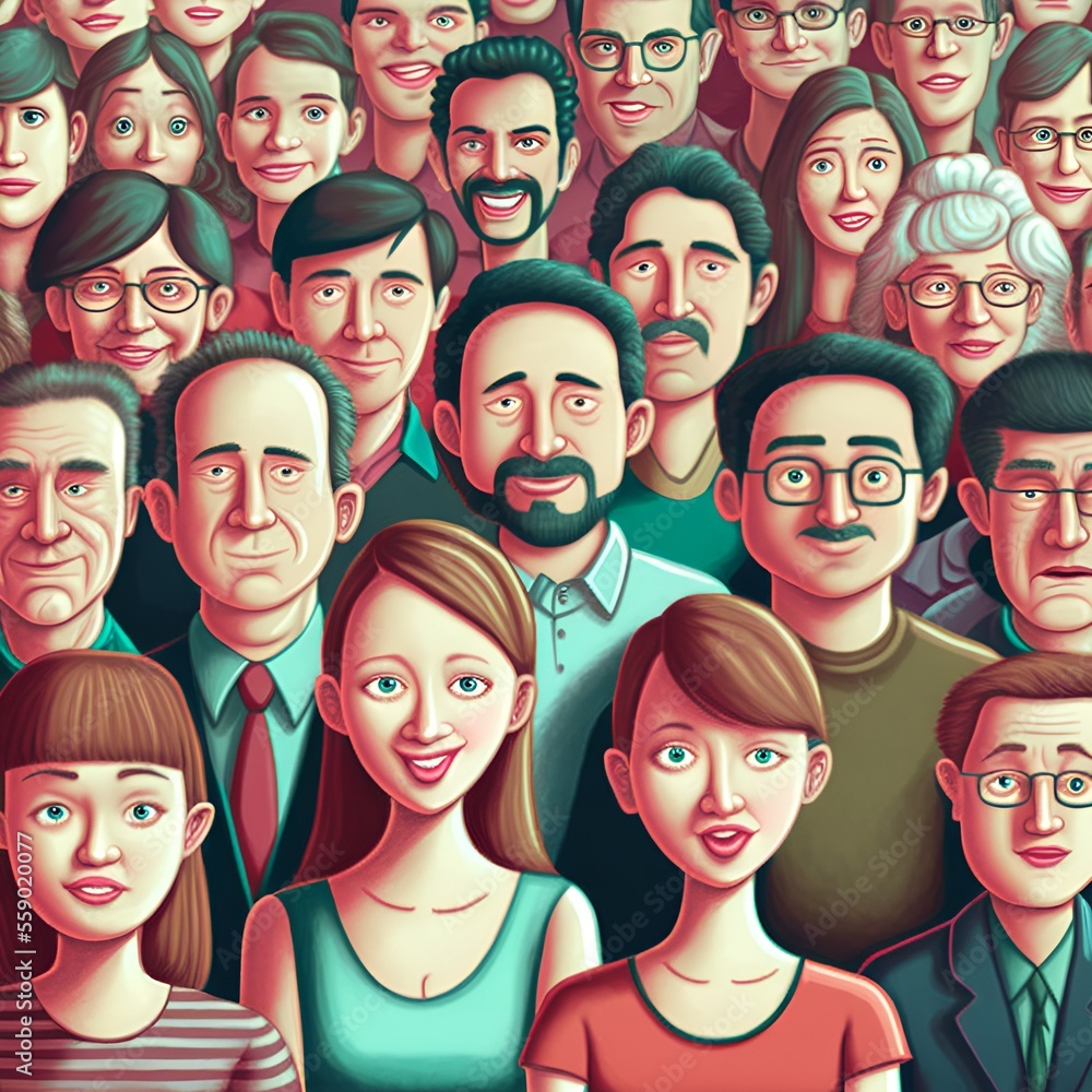 Target Audience, Faces, Generative AI Target Audience, Faces, Generative AI