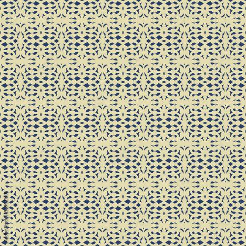 Wallpaper Mural simple pattern with abstract ornaments of yellow color on a dark background, vector seamless pattern Torontodigital.ca