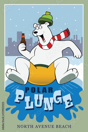 A layout for the annual polar plunge.