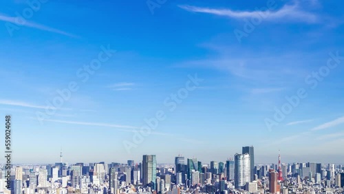東京風景　タイムラプス Dec.2022　都心全景