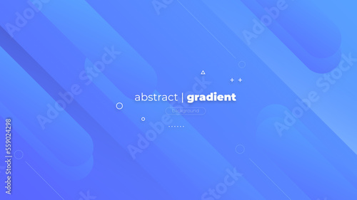 Abstract Modern Background with Retro Memphis Motion Tilt Diagonal Lines Element and Blue Gradient Color