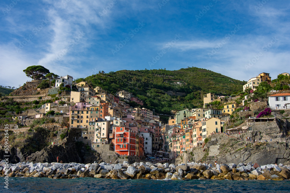 Cinque Terre along the Italian coast