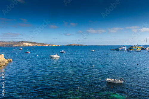 Bugibba, Malta, 22 May 2022:  View of the harbor and the St. Paul's Island © Stefano Zaccaria