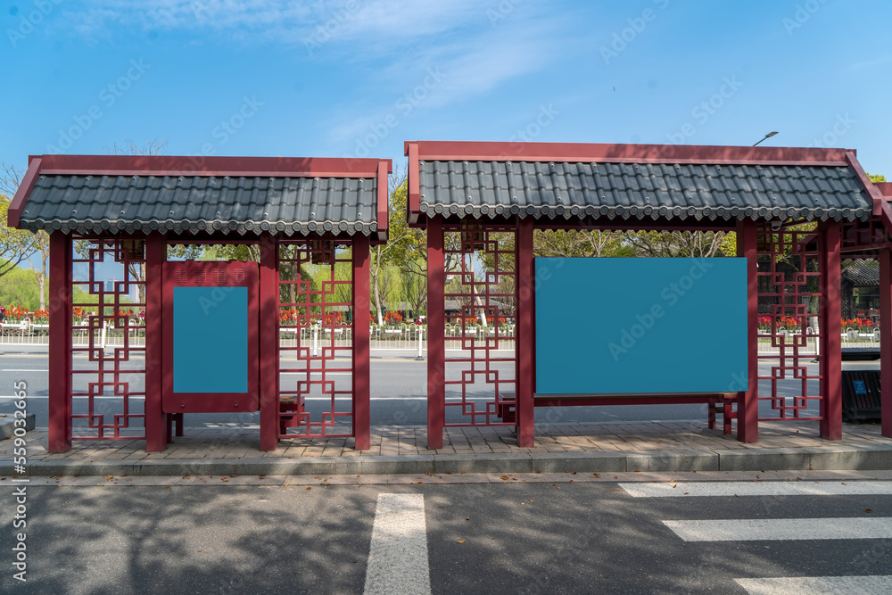 Ancient architectural landscape of Nanhu Park, Jiangsu Ancient architectural landscape of Nanhu Park, Jiangsu