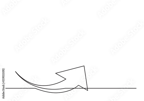 continuous line drawing of arrow symbol arrows icon PNG image with transparent background