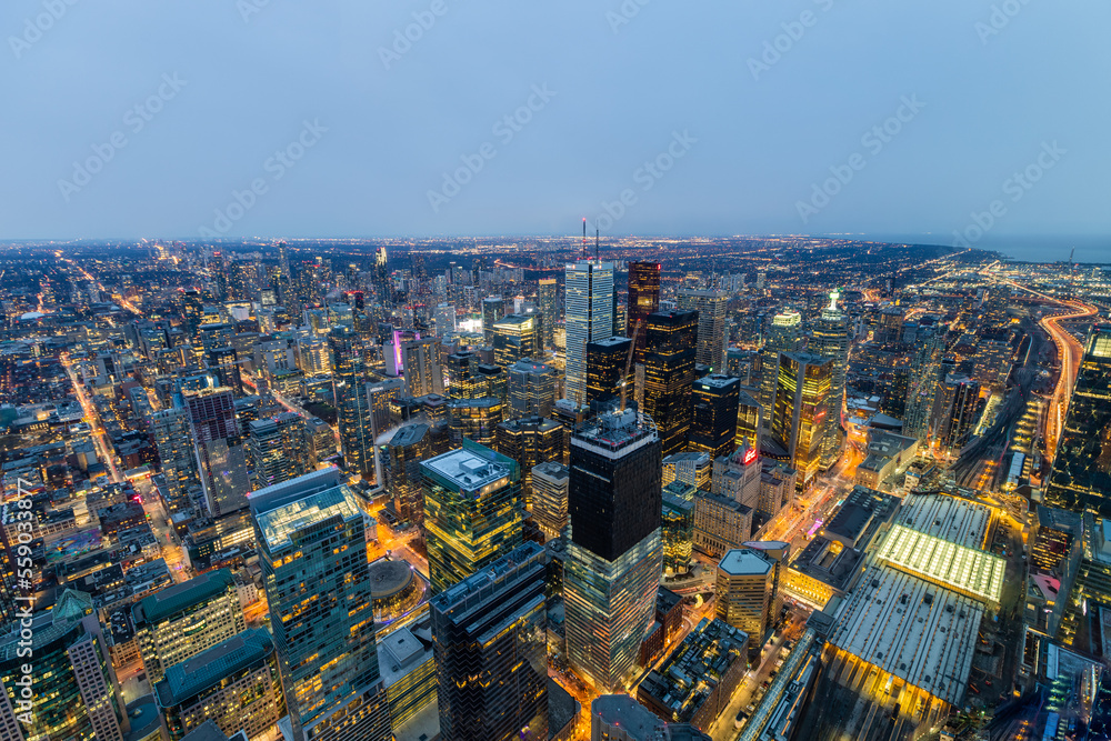 city skyline of Toronto by day