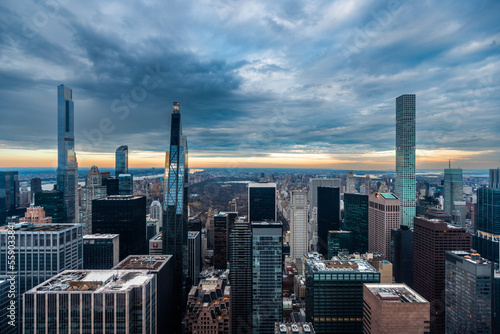 New York City skyline with a view of Central Park