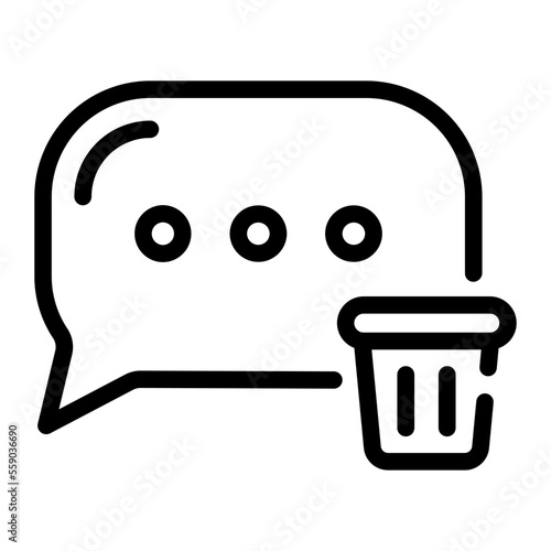 delete line icon