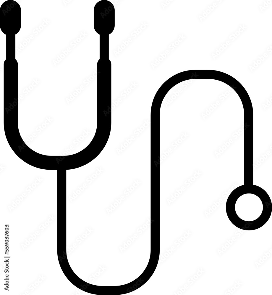 Stetoskop icon vector illustration logo template on white background..eps