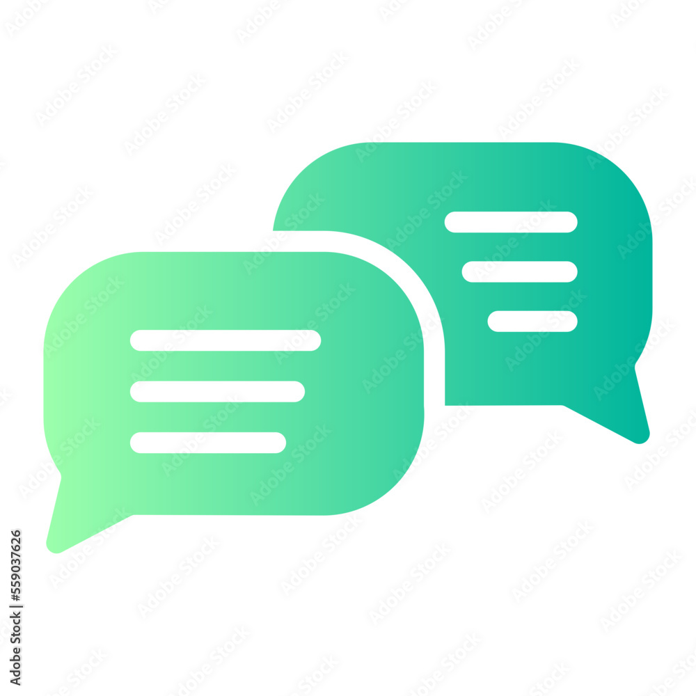 chat gradient icon chat gradient icon