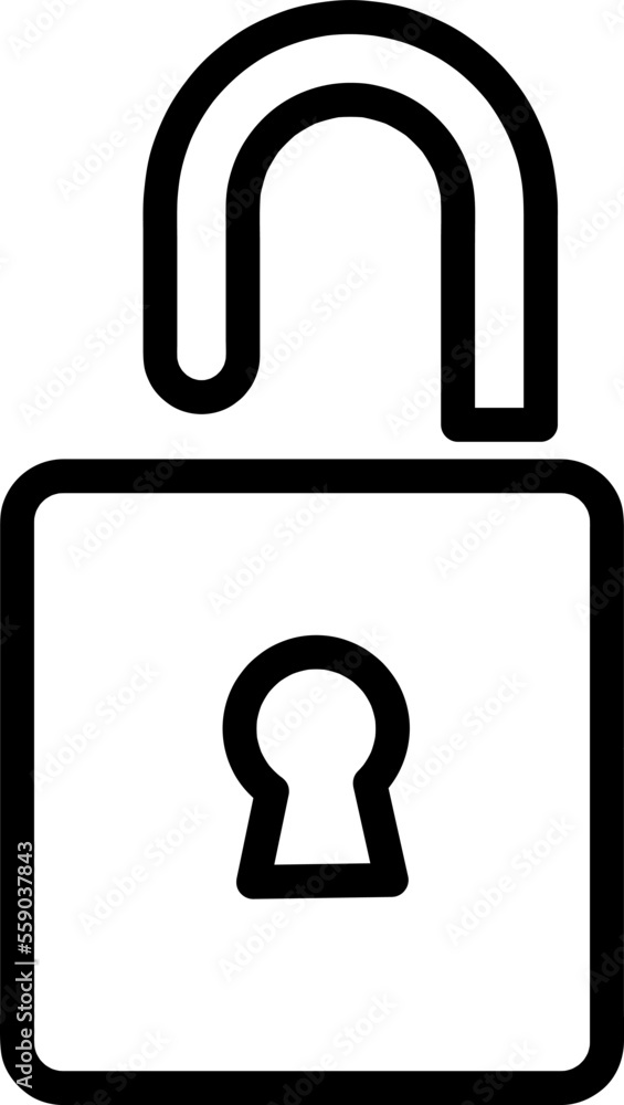 Lock icon vector illustration logo template on white background Lock icon vector illustration logo template on white background