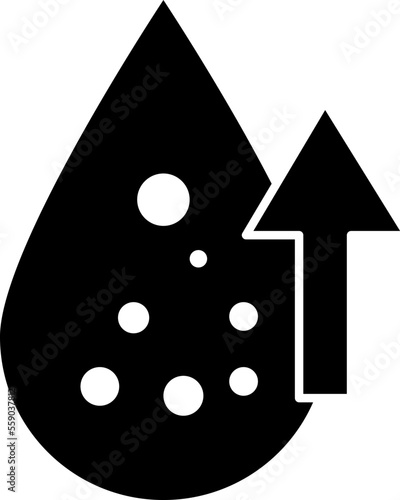 High cholesterol icon illustration on white background..eps