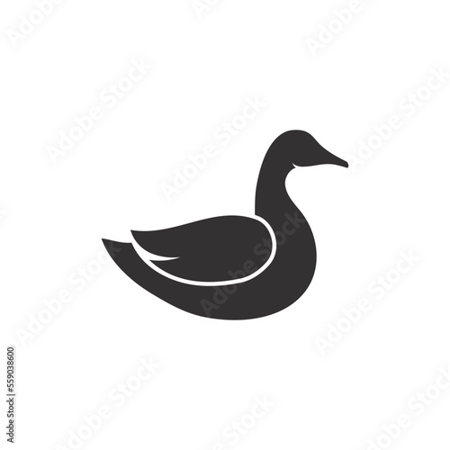 duck logo vector simple illustration © indra23_anu