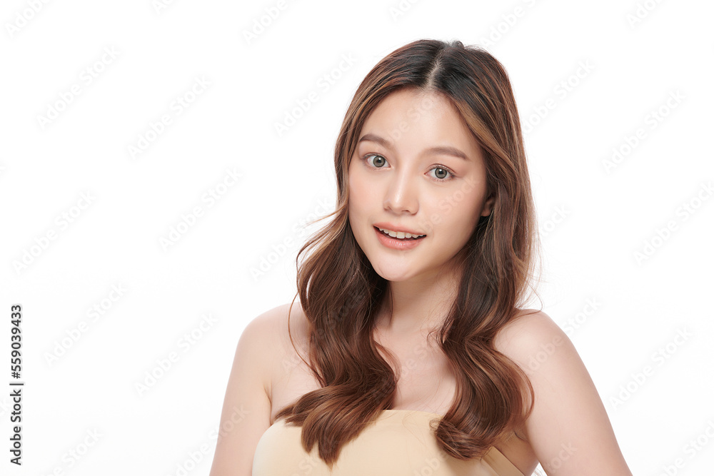 Beautiful young asian woman with clean fresh skin on white background, Face care, Facial treatment, Cosmetology, beauty and spa, Asian women portrait. Beautiful young asian woman with clean fresh skin on white background, Face care, Facial treatment, Cosmetology, beauty and spa, Asian women portrait.