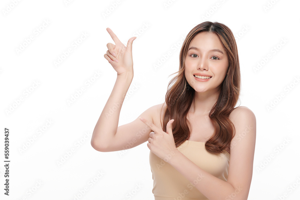 Beautiful young asian woman with clean fresh skin on white background, Face care, Facial treatment, Cosmetology, beauty and spa, Asian women portrait. Beautiful young asian woman with clean fresh skin on white background, Face care, Facial treatment, Cosmetology, beauty and spa, Asian women portrait.