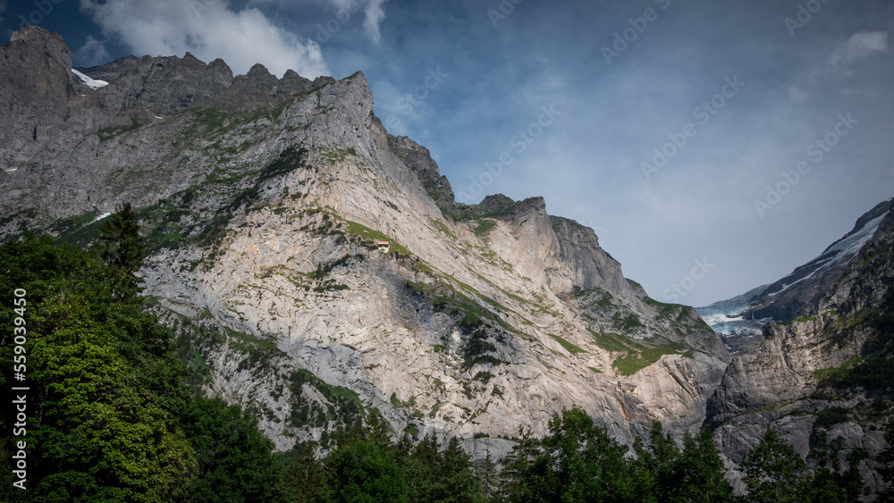 The mountains and glaciers of Grindelwald in the Swiss Alps - amazing Switzerland - travel photography