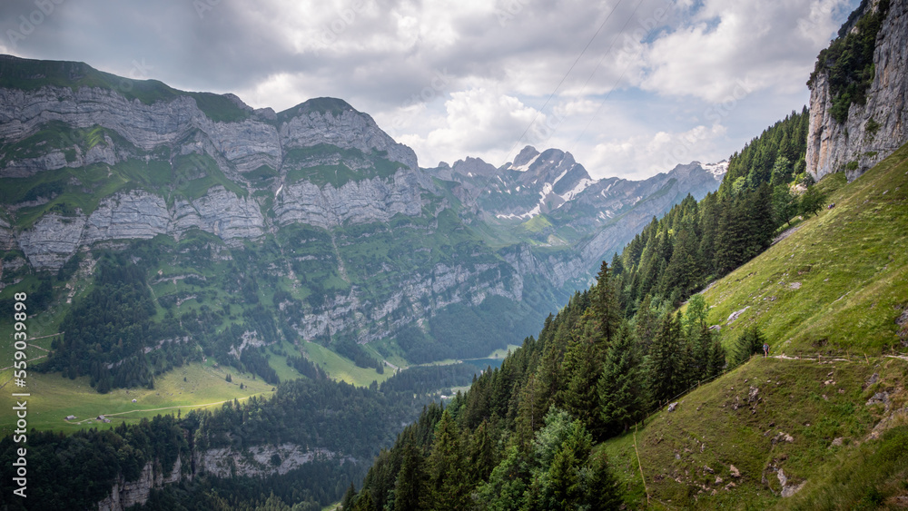 Amazing landscape and nature in the Swiss Alps at Alpstein Switzerland - travel photography