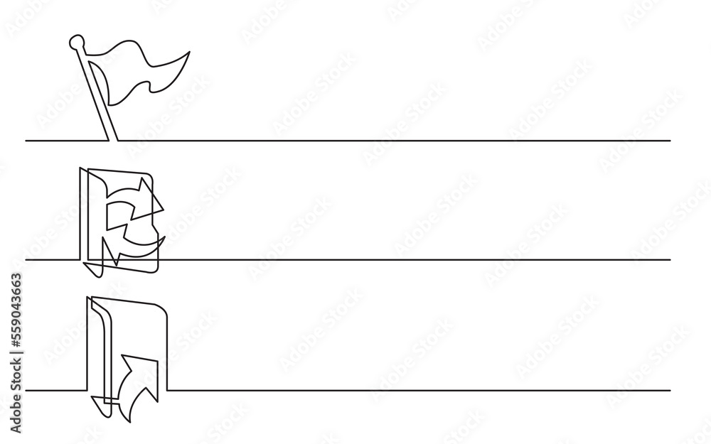 PNG image with transparent background of continuous line drawing of business icons: flag, folder arrows, outgoing documents PNG image with transparent background of continuous line drawing of business icons: flag, folder arrows, outgoing documents