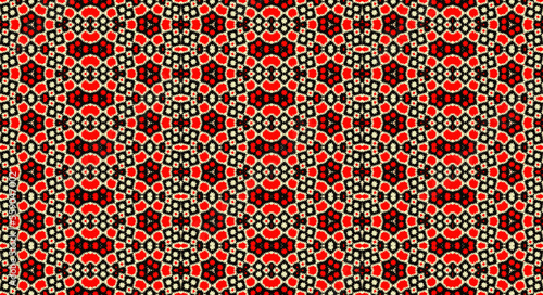Abstract seamless patterns  geometric patterns  and batik patterns are designed for use in interior  wallpaper  fabric  curtain  carpet  clothing  Batik  satin  background  and Embroidery style.
