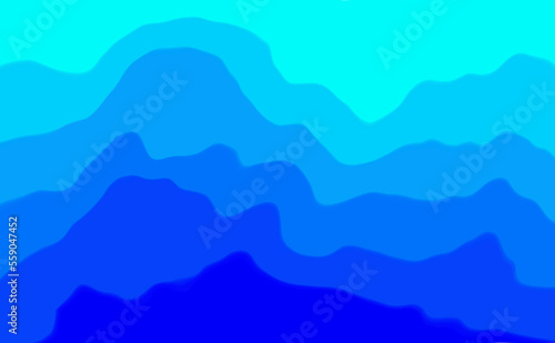 blue gradient abstract wave background