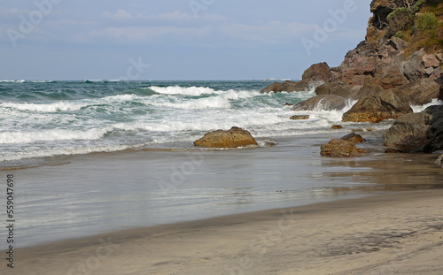 South cliff of Waihi Beach - New Zealand photo