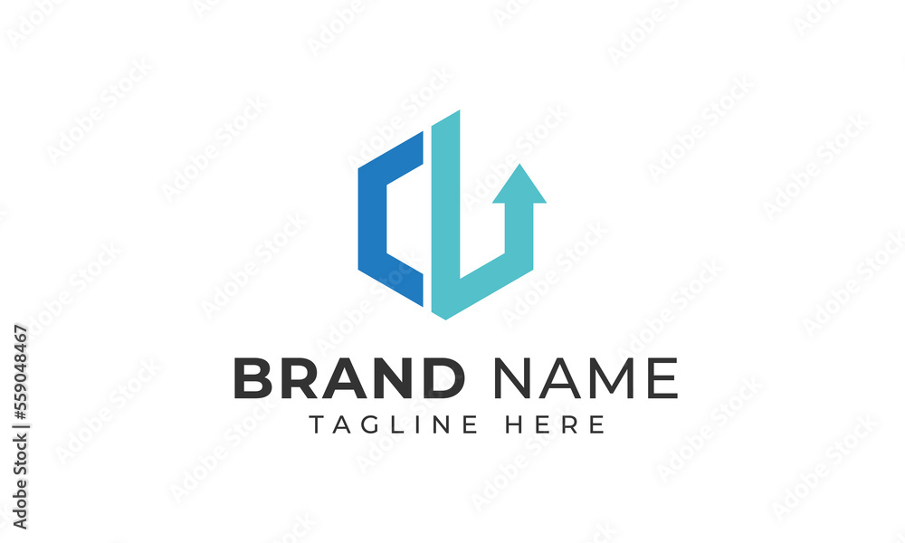 CL letter Initial hexagon logo vector Cube logo. Creative geometric logo design concept. CL letter Initial hexagon logo vector Cube logo. Creative geometric logo design concept.