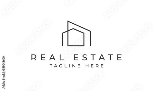 Home real estate icon vector illustration template design, Marketing Logo