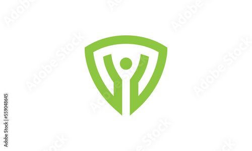 Free Download Care and Protection of People Logo, Parenting Vector Icon Design, Shield Logo - GFXLoad
