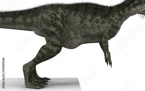 monolophosaurus  dinosaur in different poses on a white background